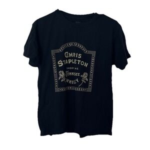 Chris Stapleton Tennessee Whiskey Graphic Tee Black Gold Size S Country‎ Music